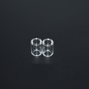 Tube à fumer en verre Les deux extrémités sont ouvertes Cylindre en verre Manchon en <span class=keywords><strong>quartz</strong></span> - Product Image 5