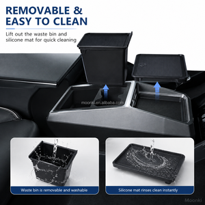 ที่จัดเก็บของคอนโซลกลางสำหรับรถไซเบอร์ทรัคแบบสองชั้น - Product Image 4