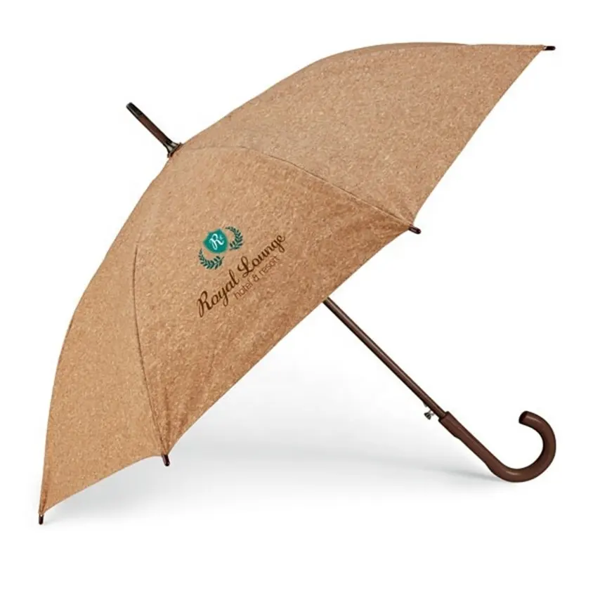Индивидуальные модные высокий класс отельное дизайн логотипа целые панно роспись автоматический женский зонт в желтая ручка лозунг прямой зонтик