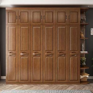 2025 gabinetes de pared de lujo, muebles de combinación de madera personalizados, dormitorio de madera, vestidor abierto moderno, armario - Product Image 1