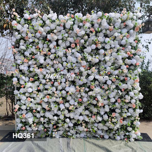 Panel de Flores Artificiales de Seda Realista de Alta Calidad para Decoración de Bodas, Fiestas de Cumpleaños, Hogar y Bar, Tamaño Personalizable - Product Image 2