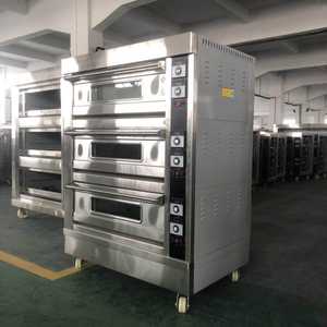 Four à gaz automatique à douze plaques à trois couches de grande capacité pour une économie d'énergie efficace, essentiel pour les usines de snacks de boulangerie - Product Image 4