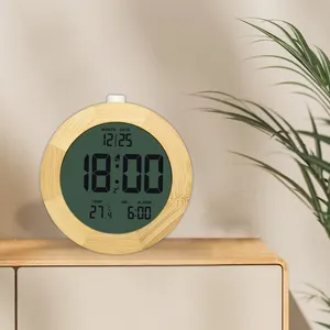Orologio orologio con calendario LCD digitale con display a temperatura