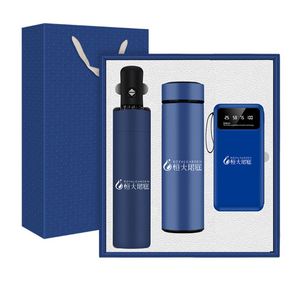 Set de Regalo con Termo, Libreta, Bolígrafo y Paraguas con Logotipo, Recuerdos de Agradecimiento para Invitados, Regalos de Cumpleaños para Mujeres - Product Image 2
