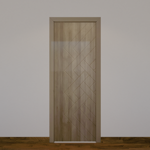 Puerta de madera exterior de MDF de alta calidad, diseño de modelo 3D de estilo abierto deslizante moderno, fabricante OEM de Vietnam para hoteles y apartamentos - Product Image 3