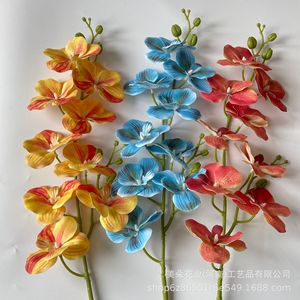 Orchidée artificielle Vanda à branche unique en caoutchouc souple blanc de Meiduo Flower Industry pour la décoration de la maison et des mariages - Product Image 2
