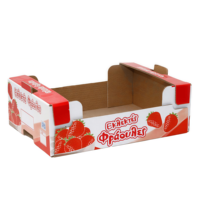 Caja de Cartón Corrugado Ventilada de Alta Resistencia RDY para Envío de Frutas, Impresión Personalizada, Impermeable, para Fresas y Cerezas Frescas