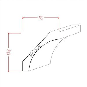 Garniture de <span class=keywords><strong>moulure</strong></span> de couronne coloniale 3/4 "x 3-3/4" peuplier inachevé garniture de <span class=keywords><strong>moulure</strong></span> en bois profonde panneau de bois fendu décoratif pour mur de porte - Product Image 2