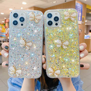 Funda de mariposa con purpurina 3D suave de lujo para <span class=keywords><strong>Samsung</strong></span> Mobile Note 10 plus S10 5g A41 A52 A72, funda trasera - Product Image 6