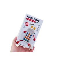 Juguete Educativo de Plástico para Bebés, Teléfono Móvil para Jalar y Empujar, Ejercicio de Flexibilidad de Dedos para Bebés y Niños Pequeños
