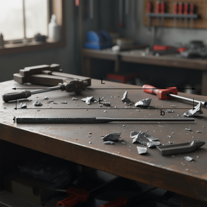 Fresa plana de 9 pulgadas con dientes finos para trabajar metales, modelo 991 D - Product Image 3