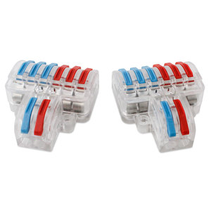 High Quality Color Transparent Terminal <strong>Quick</strong> <strong>Connector</strong> 2 in 6 Out - Product Image 1