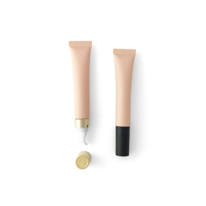 Tube d'Emballage Cosmétique Rond et Souple Personnalisé pour Crème Contour des Yeux 20g, Récipient en Plastique Mat <span class=keywords><strong>Abricot</strong></span> avec Pompe, Rouge à Lèvres, <span class=keywords><strong>Baume</strong></span> à Lèvres - Product Image 2