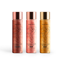 Marque privée bronzeur or surligneur crème perle blanc paillettes liquide imperméable visage corps brillant huile scintillante