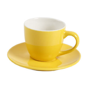 Tasses à thé et soucoupes en porcelaine, logo imprimé personnalisé italien, simples, vives et coloré, tasses cappuccino - Product Image 5