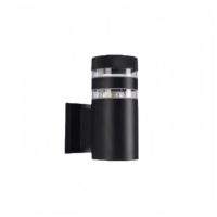 Lampe murale extérieure cylindrique de style européen moderne, douille GU10/E27, diffuseur en polycarbonate étanche, alliage d'aluminium
