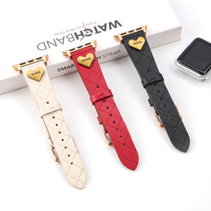 Correa <span class=keywords><strong>de</strong></span> Reloj <span class=keywords><strong>de</strong></span> Cuero con Patrón <span class=keywords><strong>de</strong></span> Corazón a la Moda, Compatible con <span class=keywords><strong>Apple</strong></span> <span class=keywords><strong>Watch</strong></span> Series 10 9 8 7 <span class=keywords><strong>6</strong></span> SE, para Mujer - Product Image 5