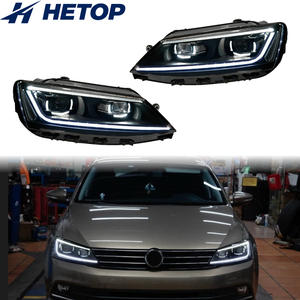 HETOP para Faros Delanteros Jetta 2012-2018, Lentes <span class=keywords><strong>LED</strong></span> de Actualización, Lámpara Delantera, Accesorios para Automóviles, Venta Caliente, Plug and Play, DRL para Volkswagen - Product Image 1