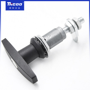 Serratura a compressione con impugnatura a T e cilindro compatto, resistente alle vibrazioni, per armadi elettrici/telecomunicazioni - Product Image 3