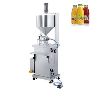 High Quality Semi-Automatic Vertical Pneumatic Cream Filling Machine Constant Temperature Gear Core Components Liquid Products