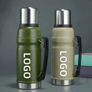 Bouteille d'eau professionnelle personnalisée avec logo 1000 ml, flacon isotherme en acier inoxydable, thermos - Product Image 1