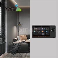 Lumière ambiante de 8 pouces Domotica système domotique intelligent bouton plaques murales montées bâtiment Zigbee Tuya System-T8E-AS
