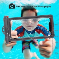 Étui étanche pour téléphone portable avec cordon, IPX8, pour la plongée, les sports nautiques, la plongée avec tuba, la plage, la natation