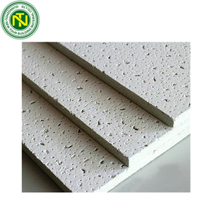 Plaques en fibres minérales, panneau de <span class=keywords><strong>plafond</strong></span> <span class=keywords><strong>acoustique</strong></span> en fibres minérales 2x2 pieds, dalle de <span class=keywords><strong>plafond</strong></span> avec grille - Product Image 3