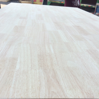 Panneau en bois de caoutchouc ultra durable à jointures de doigts pour la construction de sommiers de lit, planche de charpente en bois massif haute résistance