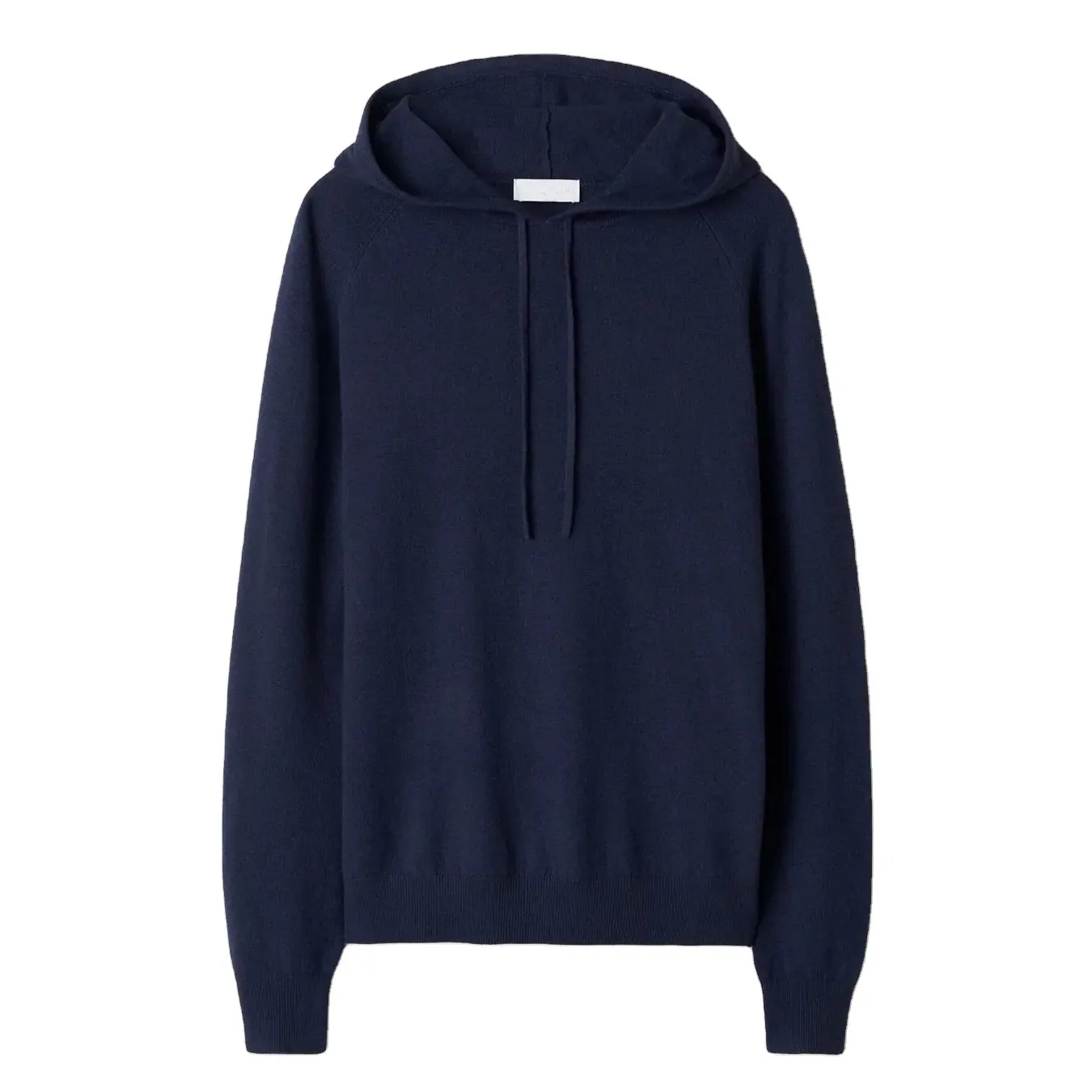 Wholesale price factory direct sale plain knit cashmere hoodie men