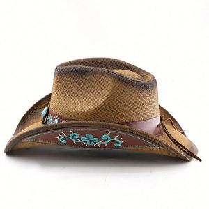 Chapeau vintage anti-UV pour homme, idéal pour l'été et les activités de plein air, avec ceinture de chevalière, grand bord, style jazz - Product Image 5