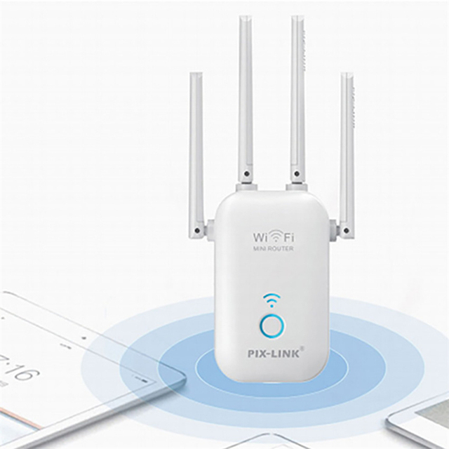 Smart Home 1200Mbps Mini Wireless Router 802.11b/g/n Wifi Range for Computers