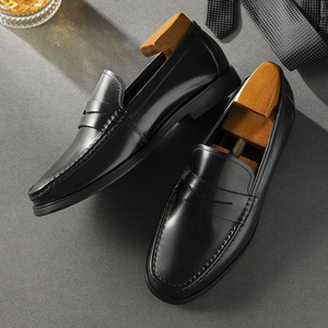 2026 New Daily Leather Shoes Elegant Gentleman Men's Shoes Handmade Minimalist <b>Top</b> Layer Cowhide Casual Dress Shoes - Product Image 2