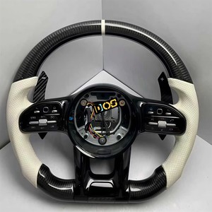 Volante de Fibra de Carbono DOS para <span class=keywords><strong>Mercedes</strong></span> Benz W204 W212 CLA GLA 45 C63 CLS63 E550 <span class=keywords><strong>AMG</strong></span> R231 <span class=keywords><strong>SL</strong></span> SLK350 <span class=keywords><strong>Amg</strong></span> Gt <span class=keywords><strong>63</strong></span> - Product Image 4