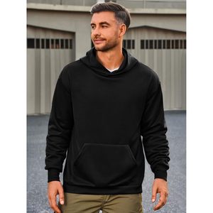 Sudadera con capucha ligera informal para hombre 2025, sudadera de moda de manga larga con bolsillos canguro, estilo de calle, talla XXS - Product Image 4