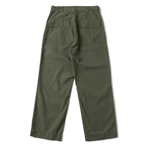<span class=keywords><strong>Pantaloni</strong></span> da <span class=keywords><strong>Uomo</strong></span> Personalizzati Primaverili a Gamba Dritta Verde Oliva Vintage di Alta Qualità, <span class=keywords><strong>Pantaloni</strong></span> Utility in Tessuto Twill, <span class=keywords><strong>Pantaloni</strong></span> Fatigue Herringbone - Product Image 2