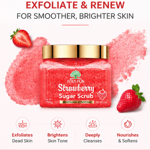 <span class=keywords><strong>Exfoliante</strong></span> Corporal Vegano con Aroma a Fresa, <span class=keywords><strong>Miel</strong></span>, Azúcar, Manteca <span class=keywords><strong>de</strong></span> Karité <span class=keywords><strong>y</strong></span> Cúrcuma - <span class=keywords><strong>Exfoliante</strong></span> Blanqueador <span class=keywords><strong>y</strong></span> Suavizante - Product Image 2