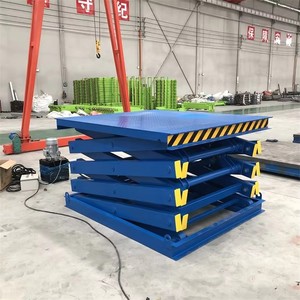 हाइड्रोलिक फिक्स्ड कैंची लिफ्ट प्लेटफॉर्म लिफ्ट इलेक्ट्रिक बड़े टनभार कारखाने गोदाम लोड और अनलोडिंग लिफ्ट - Product Image 1