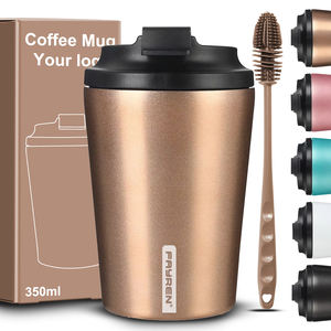 แก้วกาแฟเก็บความร้อนแบบมีโลโก้สั่งทำ แก้วน้ำสแตนเลสแบบพกพา ป้องกันการรั่วซึม สำหรับใช้ในออฟฟิศและกิจกรรมกลางแจ้ง - Product Image 1