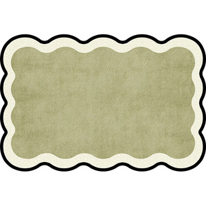 EIFFEL HOME Alfombra moderna minimalista escandinava para sala de estar, diseño ondulado, fibra de poliéster, antideslizante, fácil de limpiar, para sofá y mesa de centro - Product Image 5