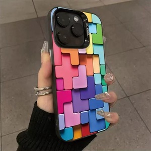 Ốp điện thoại di động chống sốc thiết kế Rubik's Cube mới cho các mẫu iPhone 17/16/<span class=keywords><strong>15</strong></span>/14/13 - Product Image 2