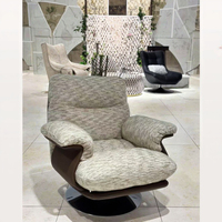 Fauteuil d'appoint de style moderne avec tissu Teddy, mobilier de loisirs pour salon, mobilier de maison avec pieds en métal de haute qualité