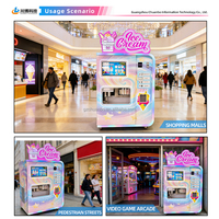 Fabricación OEM ODM, Nuevo Sistema de Venta Inteligente, Robot Inteligente, Máquina Expendedora Automática de Helado Suave para Parques de Atracciones