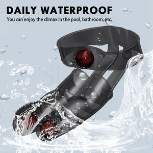 Бесплатная Индивидуальная коробка-Двойной вибрирующий палец рукав флирт точки G соска массажный клитор стимулятор Женский мастурбатор лесбиянка - Product Image 5