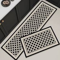 Tapis de cuisine moderne pliable en polyester doux fait main, fin, à absorption rapide de l'eau, antidérapant, séchage rapide, imprimé animal, pour comptoir