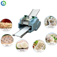 Machine entièrement automatique pour mini-raviolis ronds/carrés, 60 pièces/min, machine électrique à crêpes, à croûtes de tourtes à la viande et à nouilles