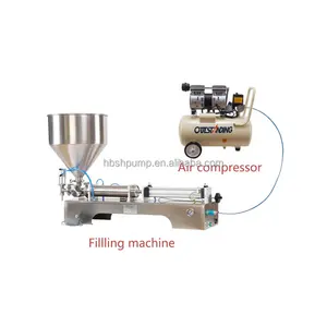 Semi-automatic Pneumatic Food Paste Shampoo Paste Factory Plant Bottle Filling Machine Production Line