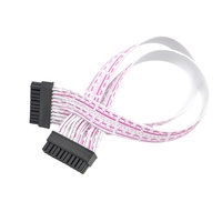 Pembuatan Kabel Pita Datar Kustom 1.27mm untuk Konektor IDC 10 14 16 20 Jalur Kabel Harness