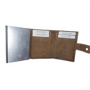 Portefeuille pour homme BS INTERNATIONAL en cuir véritable à 100 %, motif étoile, broderie de lettres, fermeture ouverte, imperméable, 7/6 pouces - Product Image 2