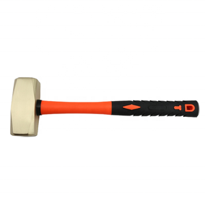 Traîneau à marteaux en bronze aluminium 0.5KG démonté avec manche en fibre <span class=keywords><strong>de</strong></span> verre pour l'industrie chimique du gaz naturel du machiniste Hammerin - Product Image 1